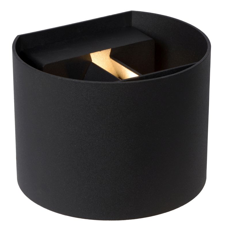 Lucide AXI - Nástenné bodové svietidlo Kúpeľňové - LED - 2x3,5W 2700K - IP54 - Čierny